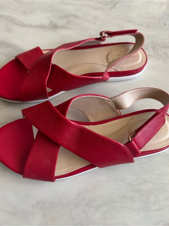 Cole Haan Shoes - Cole Haan Women’s Red Crisscross Slingback Sandals Size 9.5 NWOT